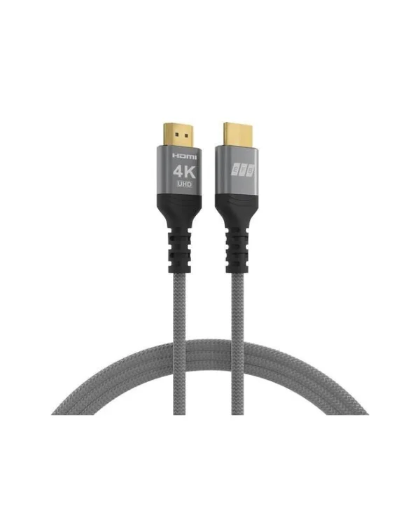 EFB HDMI 2.0 Premium High Speed 4K 60Hz HDR Cable HDMI male - HDMI male 2m Γκρι HDMI-20-00003