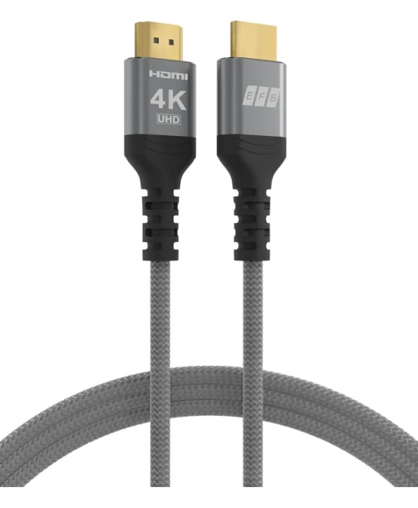 EFB HDMI 2.0 Premium High Speed 4K 60Hz HDR Cable HDMI male - HDMI male 3m Γκρι HDMI-20-00004