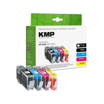 KMP Πακέτο Συμβατών Μελανιών Εκτυπωτή InkJet HP Nr.364XL N9J74AE 250 Σελίδων Μαύρο 1τμχ 1712,4005