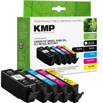 KMP Πακέτο Συμβατών Μελανιών Εκτυπωτή InkJet Canon PGI-580/CLI-581 1τμχ 1576,4205