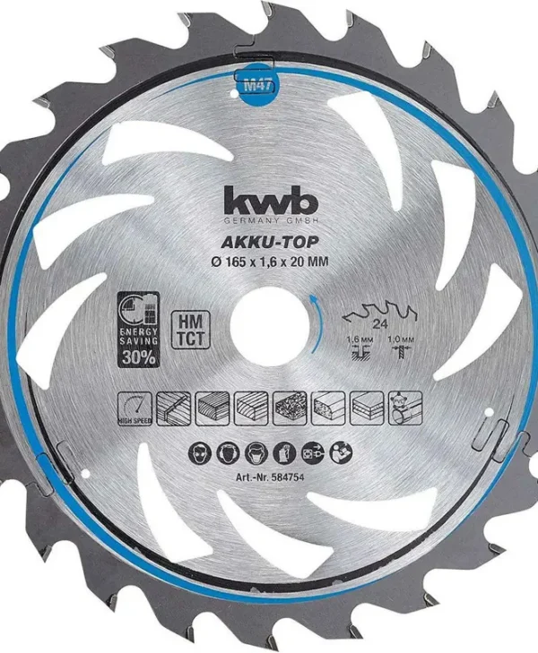 KWB Δίσκος Κοπής Ξύλου 165mm 49584759