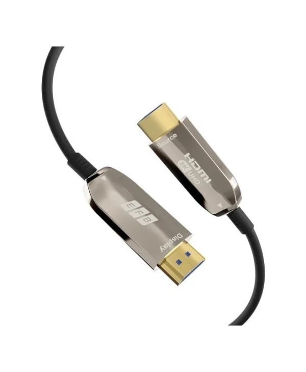 EFB HDMI 2.1 Ultra High Speed 48Gbps 4K 120Hz HDR VRR Cable HDMI male - HDMI male 20m Μαύρο HDMI-21-00007