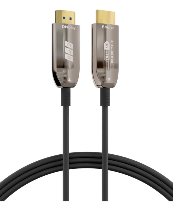 EFB HDMI 2.1 Ultra High Speed 48Gbps 4K 120Hz HDR VRR Cable HDMI male - HDMI male 30m Μαύρο HDMI-21-00008