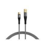 EFB Braided USB 2.0 Cable USB-C male - USB-A 60W PD Χρυσό 1m USB-AC-00006 - Image 2