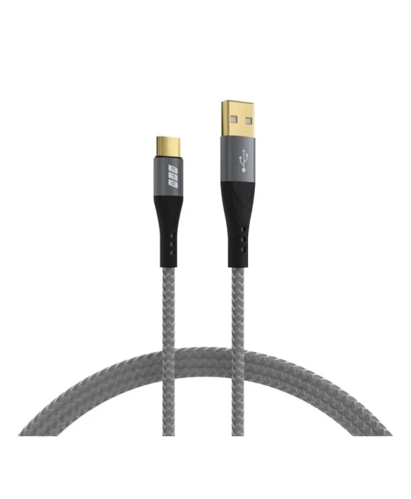 EFB Braided USB 2.0 Cable USB-C male - USB-A 60W Χρυσό 0.5m USB-AC-00001
