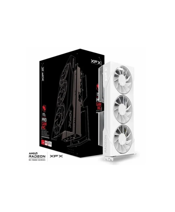 XFX Radeon RX 9060 XT 16GB GDDR6 Swift OC White Triple Fan Gaming Edition Κάρτα Γραφικών RX-96TS316W7