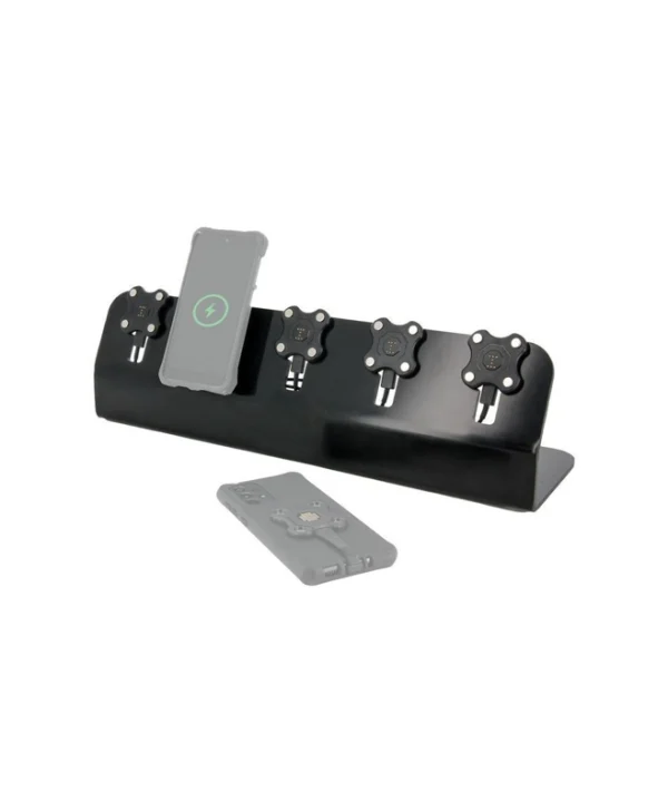 Mobilis Βάση Φόρτισης GaN με 6 Θύρες USB-C 120W Power Delivery σε Μαύρο χρώμα (Energia Dock) 020010