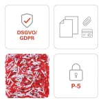 HSM Καταστροφέας Εγγράφων Pure 530 11 Φύλλων με Κάδο 80lt 2352111 - Image 8