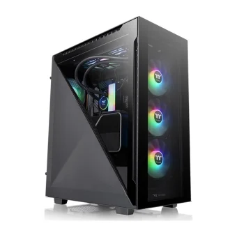 Thermaltake Divider 500 TG ARGB Gaming Midi Tower Κουτί Υπολογιστή με Πλαϊνό Παράθυρο Μαύρο CA-1T4-00M1WN-01