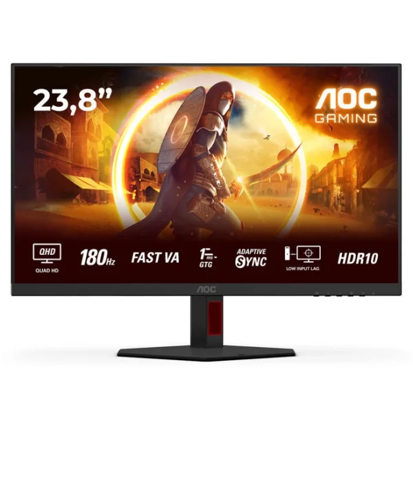 AOC Q24G4RE IPS HDR Monitor 23.8" QHD 2560x1440 180Hz με Χρόνο Απόκρισης 1ms GTG