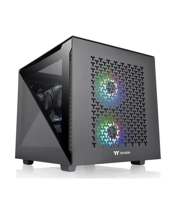 Thermaltake Divider 200 TG Air Micro Gaming Micro Tower Κουτί Υπολογιστή με Πλαϊνό Παράθυρο Μαύρο CA-1V1-00S1WN-01