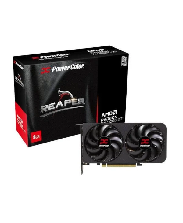 PowerColor Radeon RX 9060 XT 8GB GDDR6 Reaper Κάρτα Γραφικών RX9060XT 8G-A