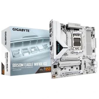 Gigabyte B850 Eagle WIFI6E ICE Motherboard Micro ATX με AMD AM5 Socket B850M EAGLE WF6E ICE