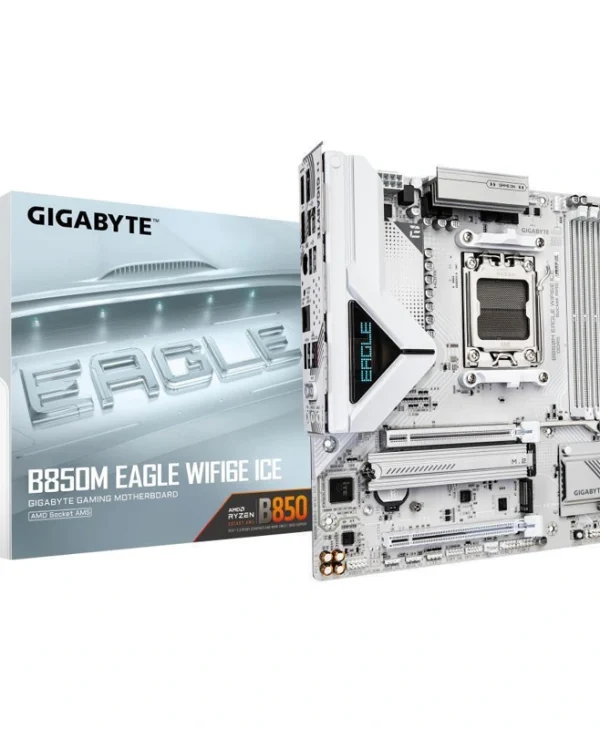 Gigabyte B850 Eagle WIFI6E ICE Motherboard Micro ATX με AMD AM5 Socket B850M EAGLE WF6E ICE