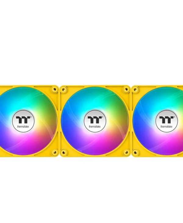 Thermaltake CT120 EX Case Fan με ARGB Φωτισμό και Σύνδεση 3-Pin / 4-Pin PWM 3τμχ Bumblebee CL-F215-PL12BB-A