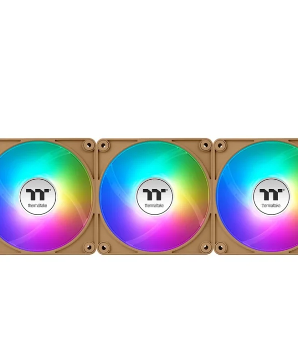 Thermaltake CT120 EX Case Fan με ARGB Φωτισμό και Σύνδεση 3-Pin / 4-Pin PWM 3τμχ Gravel Sand CL-F216-PL12GS-A