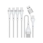4smarts Usb Type-c/type-a Multi-charging Cable 4-in-2 1.2m White 541024