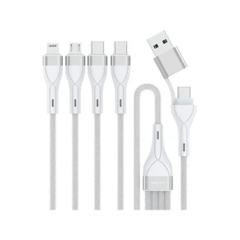 4smarts Usb Type-c/type-a Multi-charging Cable 4-in-2 1.2m White 541024