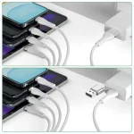 4smarts Usb Type-c/type-a Multi-charging Cable 4-in-2 1.2m White 541024 - Image 4