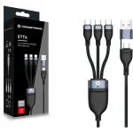 Conceptronic Regular USB to Type-C Cable 5A Μαύρο 1.5m ETTA06B15C - Image 2