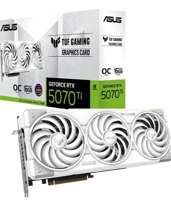 Asus GeForce RTX 5070 Ti 16GB GDDR7 Gaming OC White Κάρτα Γραφικών 90YV0MD3-M0NA00