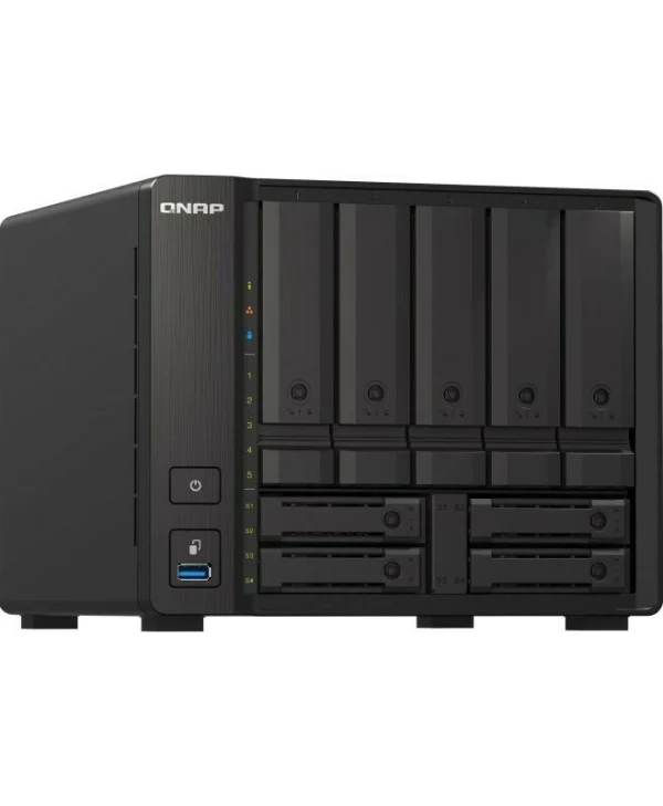 QNap TS-H973AX-32G NAS Tower με 9 θέσεις για HDD/SSD και 2 θύρες Ethernet