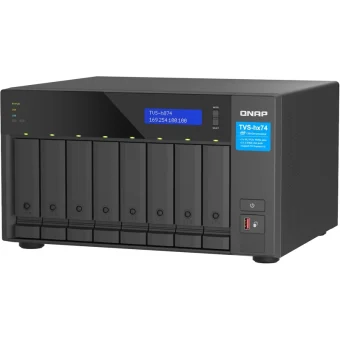 QNap TVS-h874 NAS Tower με 8 θέσεις για HDD/M.2/SSD και 2 θύρες Ethernet TVS-H874-I5-32G