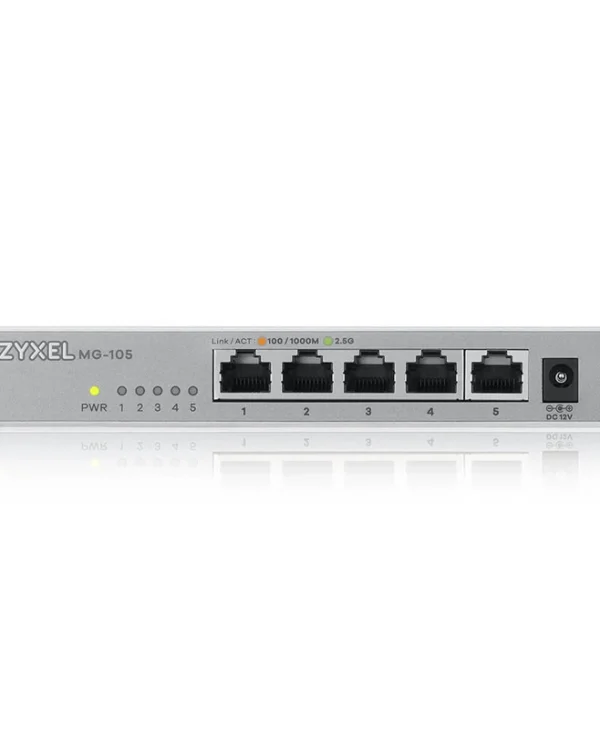 Zyxel XMG-105 Unmanaged L2 Switch με 5 Θύρες Gigabit (1Gbps) Ethernet XMG-105-ZZ0101F