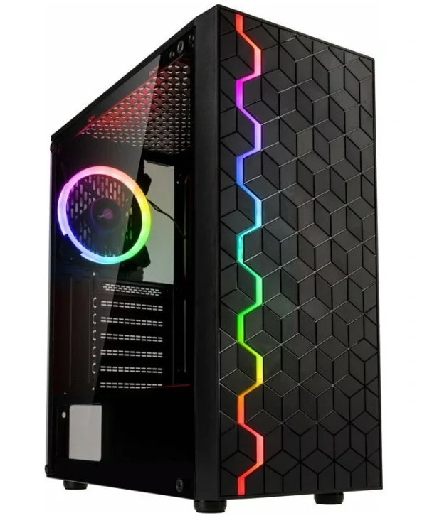 Kolink Inspire K8 Gaming Midi Tower Κουτί Υπολογιστή με Πλαϊνό Παράθυρο και RGB Φωτισμό Μαύρο 7007718
