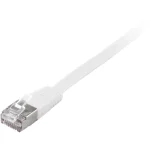 Equip Flat U/FTP (STP) Cat.6a (Gigabit) Καλώδιο Δικτύου Ethernet 0.5m Λευκό 607617