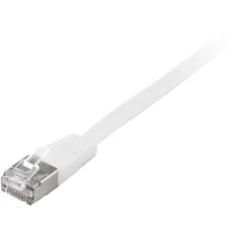 Equip Flat U/FTP (STP) Cat.6a (Gigabit) Καλώδιο Δικτύου Ethernet 0.5m Λευκό 607617