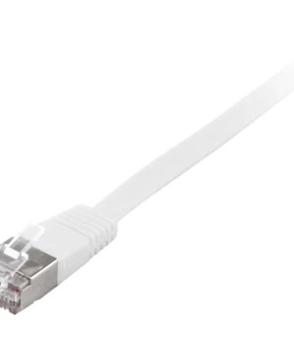 Equip Flat U/FTP (STP) Cat.6a (Gigabit) Καλώδιο Δικτύου Ethernet 0.5m Λευκό 607617
