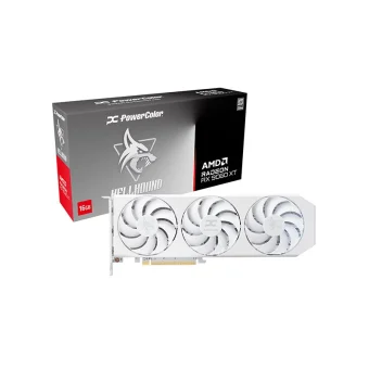 PowerColor Radeon RX 9060 XT 16GB GDDR6 Spectral White OC Κάρτα Γραφικών RX9060XT 16G-L/OC/WHITE