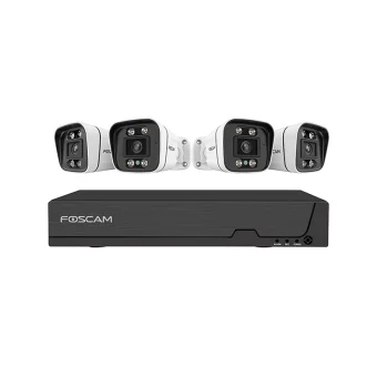 Foscam Σύστημα Παρακολούθησης FNA108E-B4-2T Καμερών IP με Καταγραφικό NVR & Σκληρό Δίσκο 2TB FNA 108 E B4 2T wh