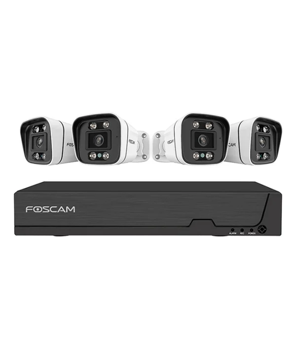 Foscam Σύστημα Παρακολούθησης FNA108E-B4-2T Καμερών IP με Καταγραφικό NVR & Σκληρό Δίσκο 2TB FNA 108 E B4 2T wh