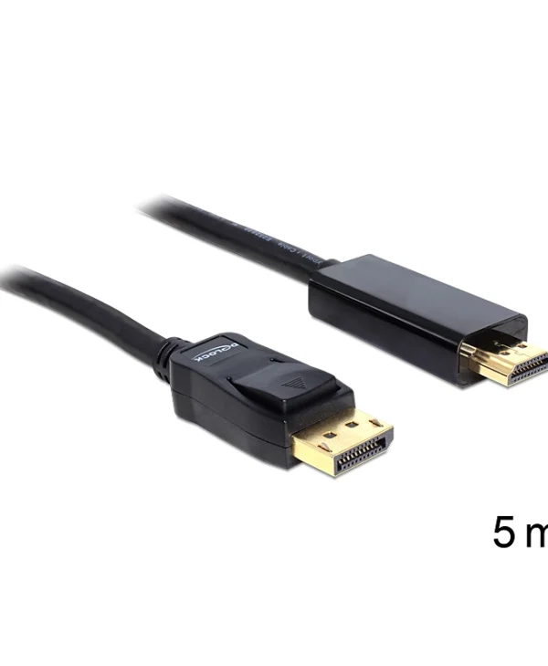 DeLock DisplayPort Cable DisplayPort male - HDMI male 5m (82441)