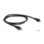 DeLock Regular USB 2.0 to micro USB Cable Μαύρο 1m (83177)