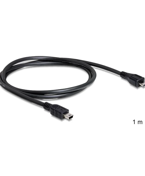 DeLock Regular USB 2.0 to micro USB Cable Μαύρο 1m (83177)