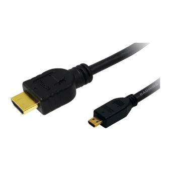 LogiLink HDMI 1.4 High Speed 1080p 120Hz Cable HDMI male - micro HDMI male 2m Μαύρο CH0032
