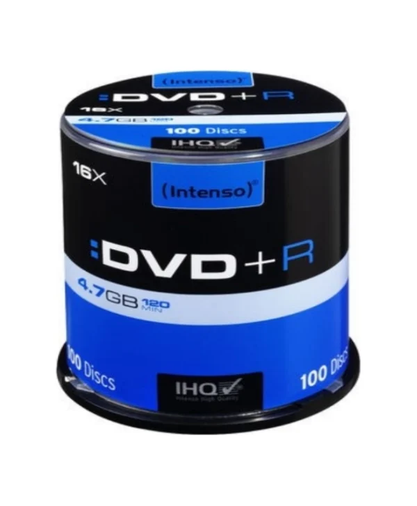 Intenso Εγγράψιμα DVD+R 16x 4.7GB Cake Box 100τμχ 4111156