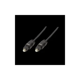 LogiLink Optical Audio Cable TOS male - TOS male Μαύρο 1m (CA1006)