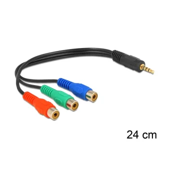 DeLock Μετατροπέας 3.5mm male σε RCA female 1τμχ 62499