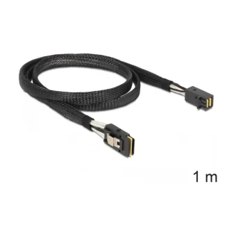 DeLock Mini SAS - Mini SAS Cable 1m Μαύρο (83389)