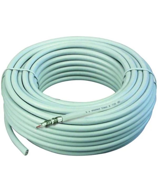 Schwaiger Καλώδιο Κεραίας Coax male - Coax female Λευκό 25m 1τμχ KOX13525052