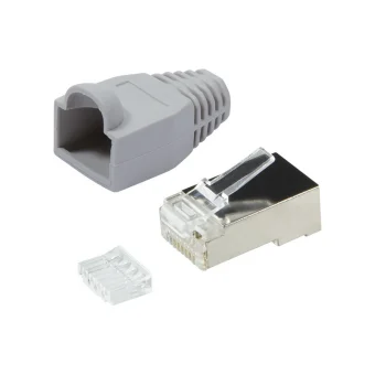 LogiLink Βύσμα RJ-45 male/female 100τμχ Γκρι MP0021