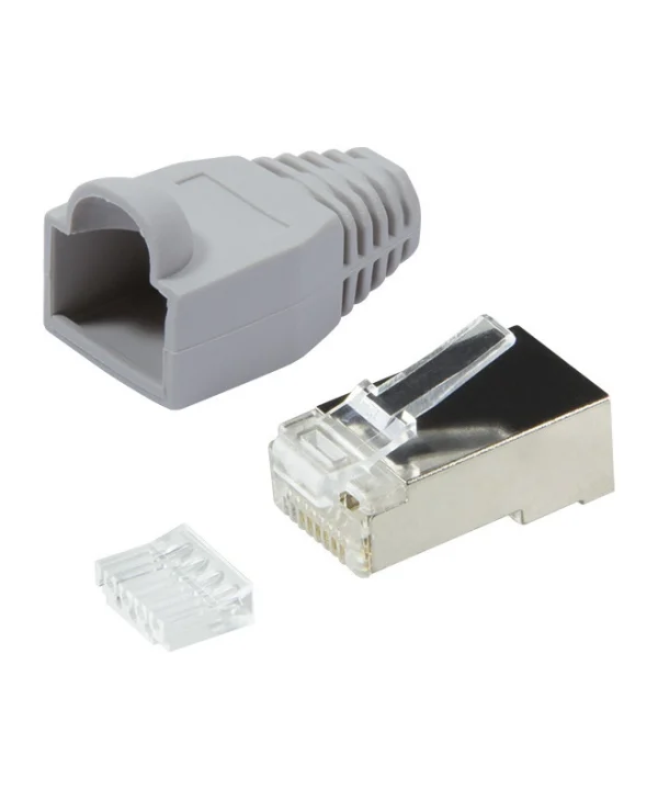 LogiLink Βύσμα RJ-45 male/female 100τμχ Γκρι MP0021