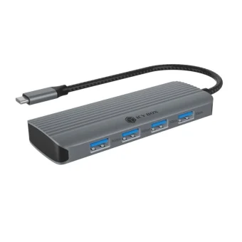 Icy Box USB-C Docking Station με HDMI 4K Ασημί (IB-DK4022a-CPD) IB-DK4022A-CPD