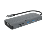 Icy Box USB-C Docking Station με HDMI 4K PD Ethernet Γκρι (IB-DK4040A-CPD)