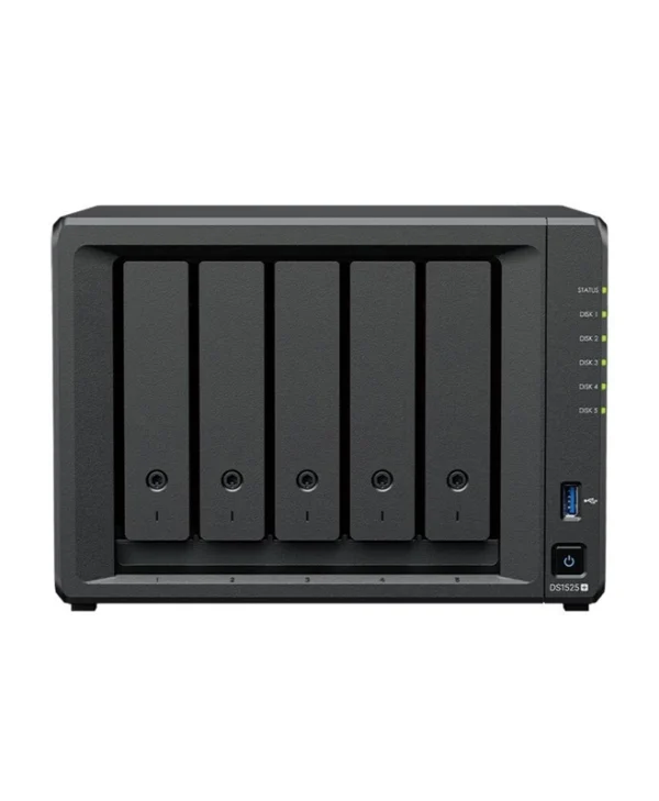 Synology DiskStation DS1525+ NAS Tower με 5 θέσεις για HDD/M.2/SSD και 2 θύρες Ethernet
