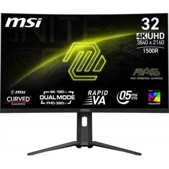 MSI MAG 321CUPDF VA HDR Curved Gaming Monitor 31.5" 4K 3840x2160 160Hz με Χρόνο Απόκρισης 0.5ms GTG